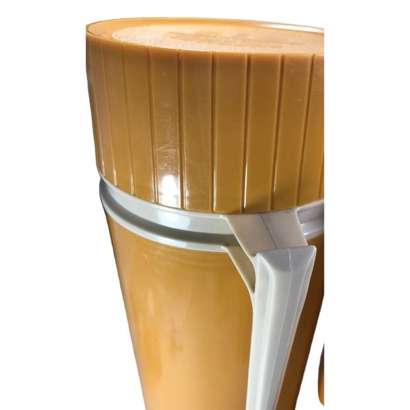 King-Seeley Tartan Thermos Lunch Bottle Cup Mustard Yellow Set Vintage - Picture 12 of 12